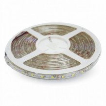 5 méter LED szalag , kültéri , 3528 , 600 LED (8 Watt/m) , meleg fehér , IP65