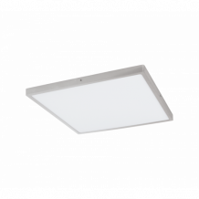 LED panel , 25W , falon kívüli , négyzet , 50 cm , meleg fehér , nikkel keret , EGLO , FUEVA , 97274