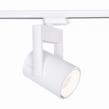 Sínes LED lámpa , track light , 1 fázisú , 2 pólusú , 35 Watt , 38° , meleg fehér , fehér , Elmark