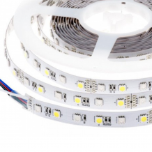 LED szalag , 5050 , 60 led/m , 14.4 W/m , RGBW , 10 mm , W = természetes fehér