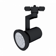 Sínes LED lámpa, track light , 1 fázisú , 2 pólusú , E27 foglalat , fekete