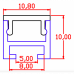 2 db-os Moduláris LED polcvilágító , LI-NEA , természetes fehér , 24V , 2 x 560 mm , 700 lumen/db