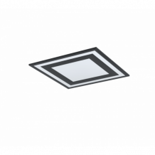 LED panel , 24W , falon kívüli , 45 cm , négyzet , természetes fehér , fekete keret , EGLO , SAVATARILA , 99038