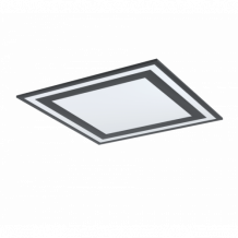 LED panel , 36W , falon kívüli , 60 cm , négyzet , természetes fehér , fekete keret , EGLO , SAVATARILA , 99039