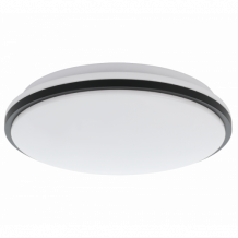 LED lámpatest , mennyezeti , 18W , kristály hatású , természetes fehér , acél , fekete/fehér ,  EGLO , MARUNELLA , 75627