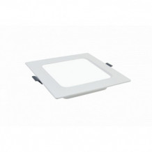 LED panel , 20W , süllyesztett , négyzet , természetes fehér , PP