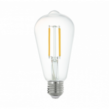 LED lámpa , égő , izzószálas hatás , filament , E27 , Edison , ST64 , 6W , meleg fehér , dimmelhető , EGLO Connect.Z , Zigbee , 12227