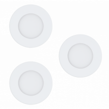 LED panel , süllyesztett , 3 x 2.8W , CCT , dimmelhető , 8.5 cm , kerek , fehér , IP44 , EGLO Connect.Z , Zigbee , FUEVA-Z , 900099