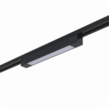 Sínes LED lámpa , track light , lineáris , 1 fázisú , 2 pólusú , 20 Watt , 34 cm , meleg fehér , fekete , Elmark