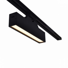 Sínes LED lámpa , track light , lineáris , 3 fázisú , 4 pólusú , 12 Watt , 28 cm , CCT , fekete , Elmark , K30