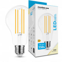 LED lámpa , égő , izzószálas hatás , filament  , E27 foglalat , A70 , 17 Watt , 2452 lumen , természetes fehér , Modee