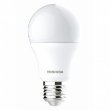 LED lámpa , égő , körte , E27 foglalat , 8.5 Watt , 180° , természetes fehér , TOSHIBA , 5 év garancia