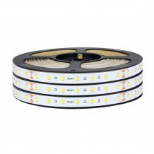 MARATHON LED szalag , áramgenerátoros IC-vel , 24 Volt DC , 2835 , 70 led/m , 6 W/m , hideg fehér , 140 lm/W , IP65