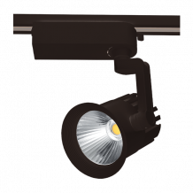 Sínes LED lámpa , track light , 1 fázisú , 2 pólusú , 30 Watt , 60° , hideg fehér , fekete , Elmark