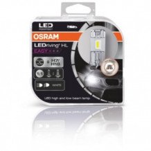 LED lámpa , égő , autó izzó , fényszóró , 2 db-os csomag , H7/H18 , 16 Watt , hideg fehér , Plug&Play , OSRAM LEDriving HL Easy