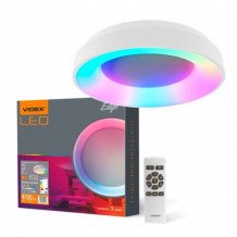 LED lámpatest , mennyezeti , 72W , RGB , CCT , dimmelhető , fehér , távirányítóval , VIDEX , EDGE