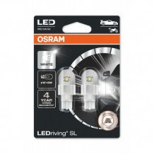 LED lámpa , égő , autó izzó , jelzőlámpa/irányjelző , 2 db-os csomag , W16W , 2.9 Watt , hideg fehér , Plug&Play , OSRAM LEDriving , HL Easy