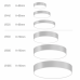 LED lámpatest , mennyezeti , 34W , természetes fehér , fehér , Finestra Ring LED , PXF