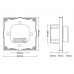 Tekerő gombos kapcsoló , fali , dimmer , távirányító , 2.4GHz , rádiófrekvenciás , CCT , fehér , Miboxer (Mi-Light)  , P0