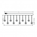 Led fényfüzér , beltéri , meleg fehér , csillag , 110 LED , 6 m  , IP44 , Modee