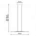 LED lámpa , függeszték , mennyezeti ,  21W , 2600Lm , természetes fehér , nikkel , EGLO , ESME , 780253