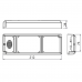 Vészvilágítás meghajtó , inverter , AC220-240V, 50/60Hz; DC10-50V, 2W, 3 órás készenléti idő , kézi és önteszt funkció , STREAMER