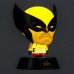 LED dekoráció , éjjeli lámpa , asztali lámpa , 3D hangulatvilágítás , X-Men Icons Wolverine , 11 cm  , 2db AAA , Marvel