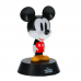 LED dekoráció , éjjeli lámpa , asztali lámpa , 3D hangulatvilágítás ,  Mickey egér , 10 cm  , 2db AAA , Disney