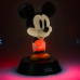 LED dekoráció , éjjeli lámpa , asztali lámpa , 3D hangulatvilágítás ,  Mickey egér , 10 cm  , 2db AAA , Disney