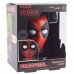 LED dekoráció , éjjeli lámpa , asztali lámpa , 3D hangulatvilágítás , Deadpool , 10 cm , 2db AAA , Marvel