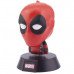 LED dekoráció , éjjeli lámpa , asztali lámpa , 3D hangulatvilágítás , Deadpool , 10 cm , 2db AAA , Marvel