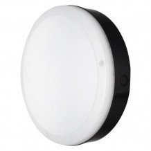 LEDVANCE , SURFACE BULKHEAD 250 SENSOR , Mennyezeti LED lámpa , 10 W , 3000 K , IP65 , Fekete