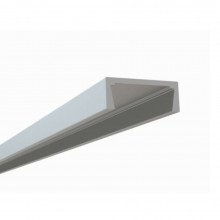 Aluminum U Profil LED szalaghoz , 2m , eloxált , FLAT , Vialumis , 981